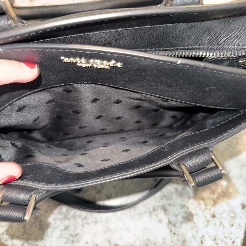 Kate Spade Black Cameron Medium Satchel Purse - Picture 9 of 16